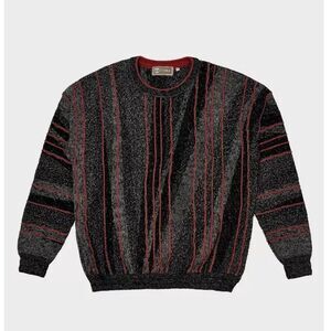 Vintage Tundra Canada Coogi Style 3D Knit Sweater